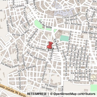 Mappa Via Pietro Colletta,  74, 70022 Altamura, Bari (Puglia)