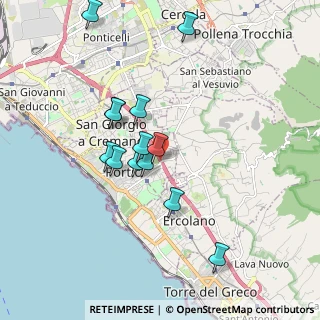 Mappa Via Gioacchino Cardano, 80055 Portici NA, Italia (1.81)