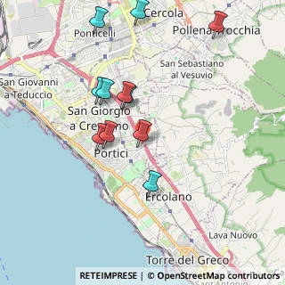 Mappa Via Gioacchino Cardano, 80055 Portici NA, Italia (2.06636)