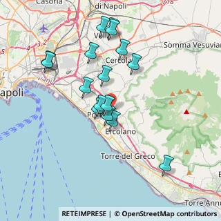 Mappa Via Gioacchino Cardano, 80055 Portici NA, Italia (3.79875)