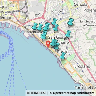 Mappa Via Pietrarsa, 80055 Portici NA, Italia (1.46875)