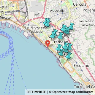 Mappa Via Pietrarsa, 80055 Portici NA, Italia (1.73438)