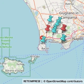Mappa Via Fusaro, 80070 Bacoli NA, Italia (7.43182)
