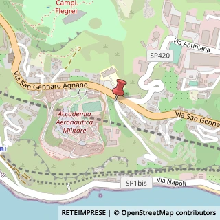 Mappa Via San Gennaro Agnano, 40, 80078 Pozzuoli, Napoli (Campania)