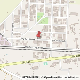 Mappa Via Archimede, 10, 70024 Gravina in Puglia, Bari (Puglia)