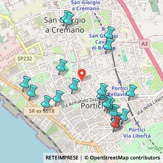 Mappa Via Amoretti, 80055 Portici NA, Italia (0.64)