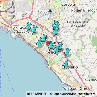 Mappa Via Amoretti, 80055 Portici NA, Italia (1.44071)