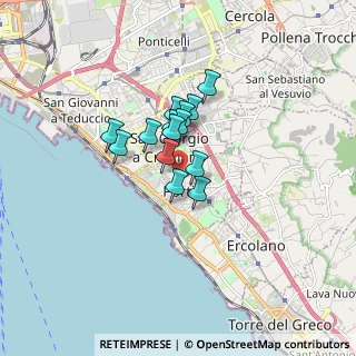 Mappa Via Amoretti, 80055 Portici NA, Italia (1.09929)