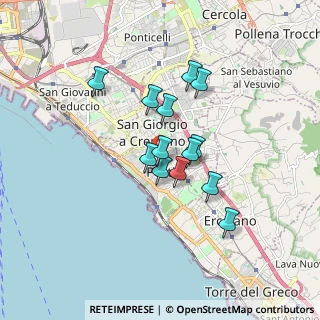Mappa Via Amoretti, 80055 Portici NA, Italia (1.38923)