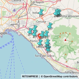 Mappa Via Canarde a S. Pietro, 80055 Portici NA, Italia (3.30714)