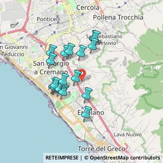 Mappa Via Canarde a S. Pietro, 80055 Portici NA, Italia (1.65471)