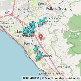 Mappa Via Canarde a S. Pietro, 80055 Portici NA, Italia (1.74917)