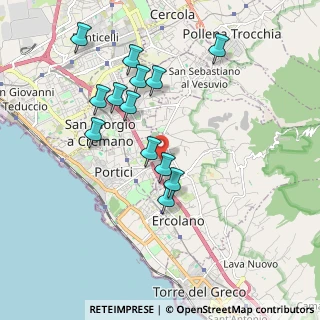 Mappa Via Canarde a S. Pietro, 80055 Portici NA, Italia (1.93231)