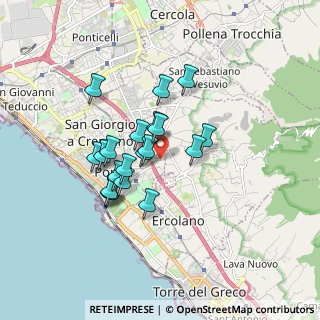 Mappa Via Canarde a S. Pietro, 80055 Portici NA, Italia (1.4655)