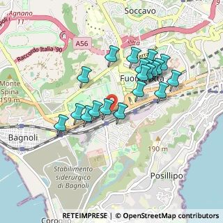 Mappa Via Mario Menichini, 80125 Napoli NA, Italia (0.8525)