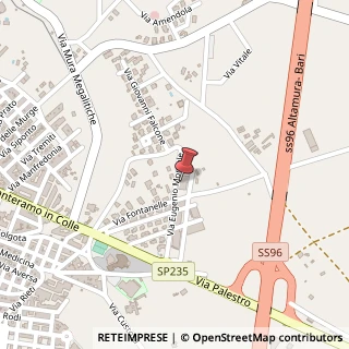 Mappa Via Salvatore Quasimodo, 58, 70022 Altamura, Bari (Puglia)