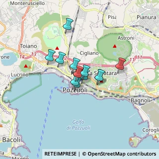 Mappa Via G. Diano, 80078 Pozzuoli NA, Italia (1.10917)