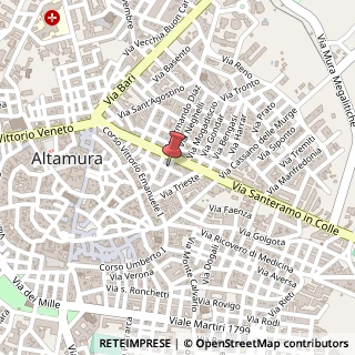 Mappa Via martiri belfiore 10, 70022 Altamura, Bari (Puglia)
