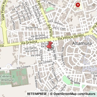 Mappa Via Arnaldo da Brescia, 40, 70022 Altamura, Bari (Puglia)