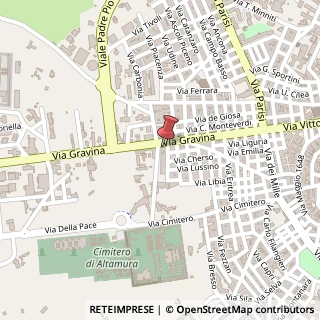 Mappa Via Gravina, 81A, 70022 Altamura, Bari (Puglia)