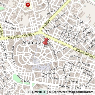 Mappa Via Francesco Tota, 26, 70022 Altamura, Bari (Puglia)