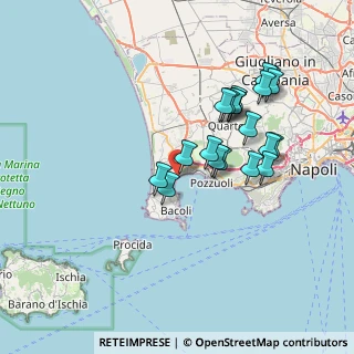 Mappa Via Miliscola, 80070 Pozzuoli NA, Italia (7.2675)