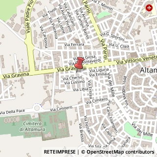 Mappa Via Arnaldo da Brescia, 69, 70022 Altamura, Bari (Puglia)