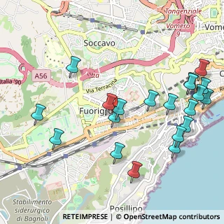 Mappa Via Rodi, 80125 Napoli NA, Italia (1.3005)