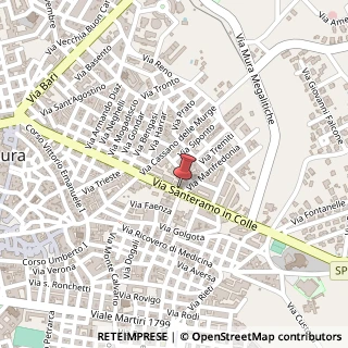 Mappa Via Santeramo in Colle, 155, 70022 Altamura, Bari (Puglia)