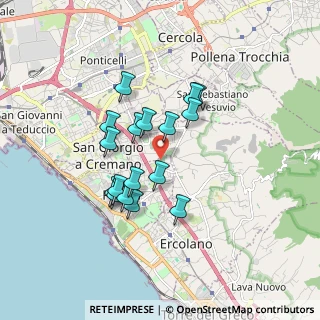 Mappa Via dei Cipressi, 80055 Portici NA, Italia (1.52706)