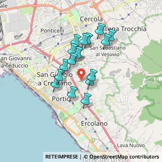 Mappa Via dei Cipressi, 80055 Portici NA, Italia (1.51)