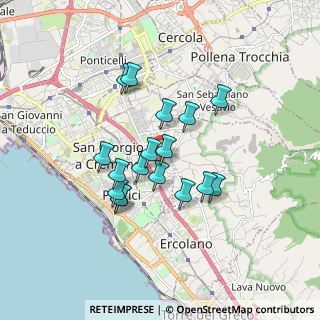 Mappa Via dei Cipressi, 80055 Portici NA, Italia (1.50235)