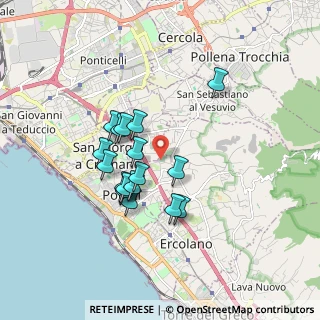 Mappa Via dei Cipressi, 80055 Portici NA, Italia (1.56765)