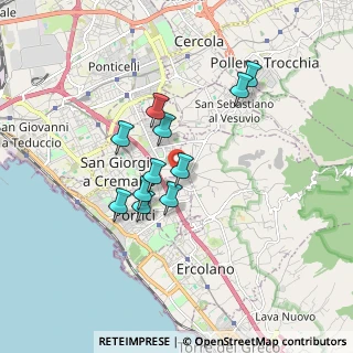 Mappa Via dei Cipressi, 80055 Portici NA, Italia (1.49091)