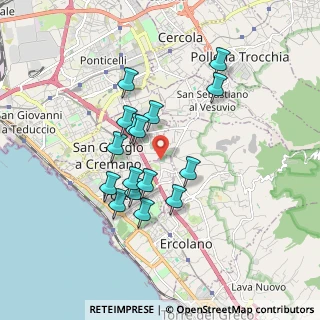 Mappa Via dei Cipressi, 80055 Portici NA, Italia (1.6175)