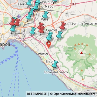 Mappa Via dei Cipressi, 80055 Portici NA, Italia (5.6865)