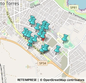 Mappa Via Palladio, 07046 Porto Torres SS, Italia (0.325)