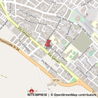 Mappa Via Sassari, 155, 07046 Porto Torres, Sassari (Sardegna)