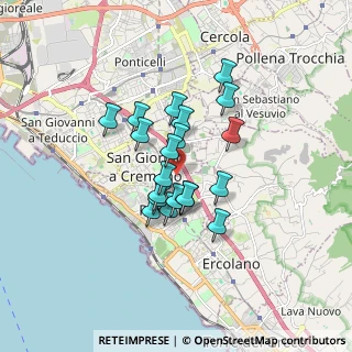 Mappa Via Cavalli di Bronzo, 80055 Portici NA, Italia (1.318)