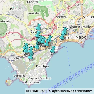 Mappa Via Costantino, 80125 Napoli NA, Italia (1.34778)