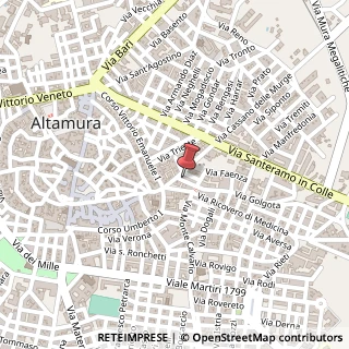 Mappa Via volturno 1, 70022 Altamura, Bari (Puglia)