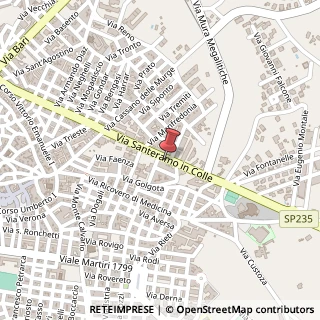 Mappa Via Santeramo in Colle, 114, 70022 Altamura, Bari (Puglia)