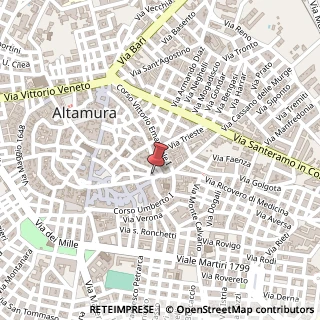 Mappa Via San Caterina, 86, 70022 Altamura, Bari (Puglia)