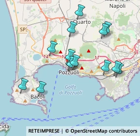 Mappa Via Milite Ignoto, 80078 Pozzuoli NA, Italia (3.65571)
