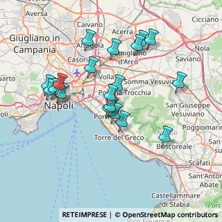 Mappa Via Siani, 80055 Portici NA, Italia (7.5805)