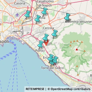 Mappa Via Siani, 80055 Portici NA, Italia (4.18364)