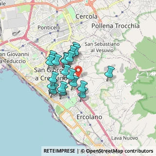 Mappa Via Siani, 80055 Portici NA, Italia (1.364)