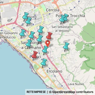 Mappa Via Siani, 80055 Portici NA, Italia (1.97857)