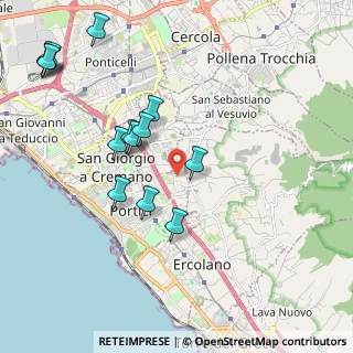 Mappa Via Siani, 80055 Portici NA, Italia (2.43714)