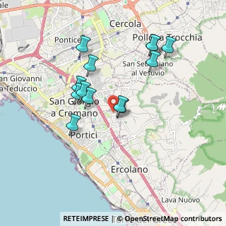 Mappa Via Siani, 80055 Portici NA, Italia (1.81615)